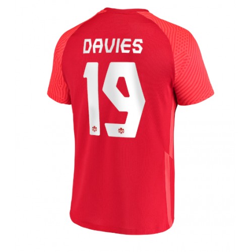 Fotballdrakt Herre Canada Alphonso Davies #19 Hjemmedrakt VM 2022 Kortermet